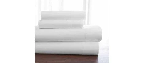 BKS Percale T-200 King Flat Sheets (KING) - One Stop Hospitality